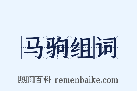 马驹组词是什么意思的图片